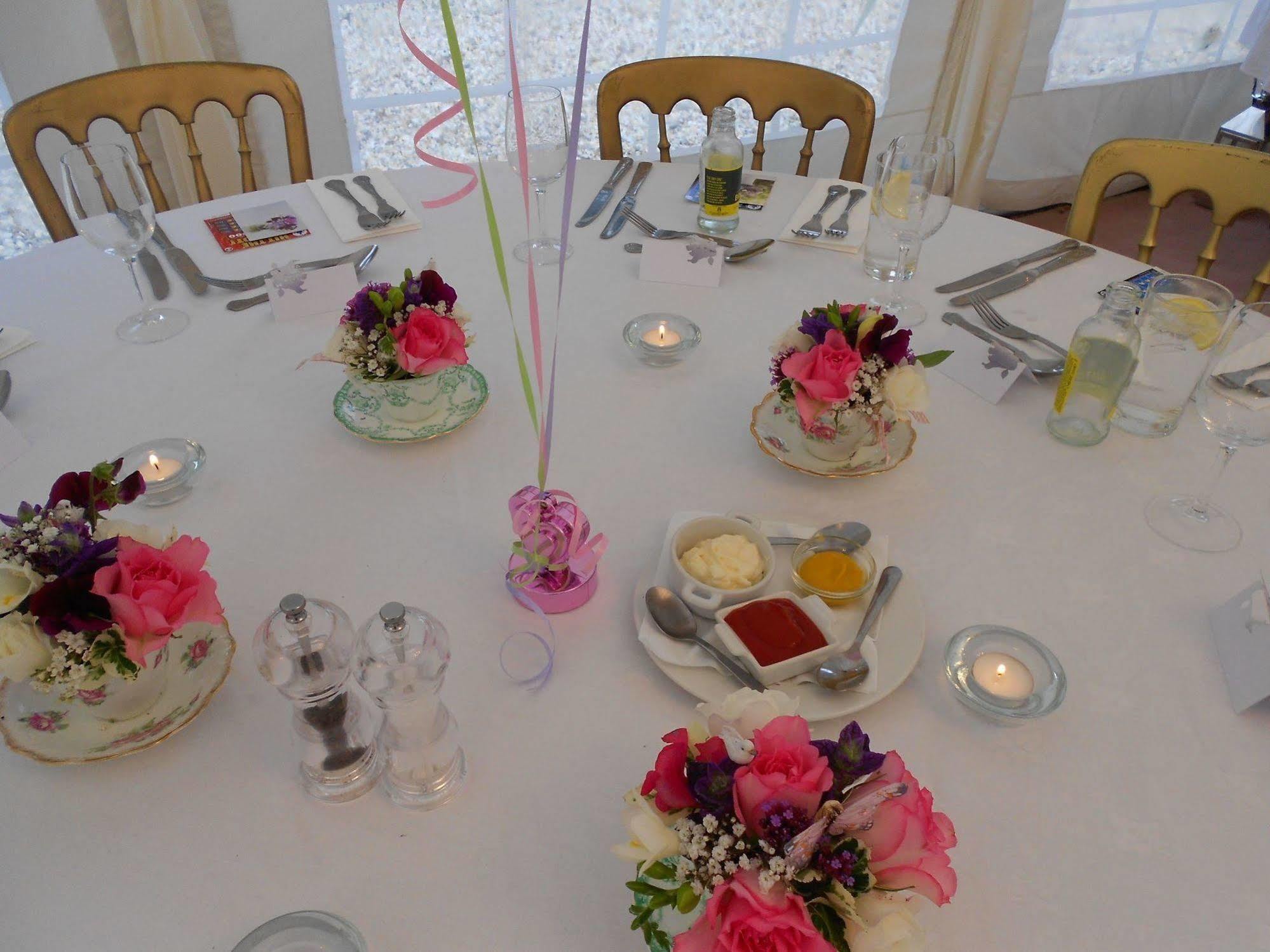 The Bower Inn Bridgwater Kültér fotó A table set for a wedding breakfast